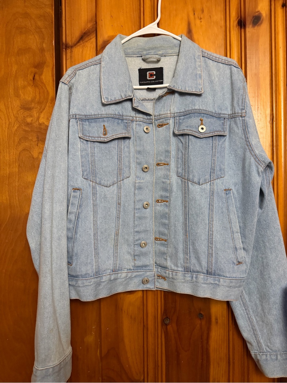 Label close-up of denim garment
